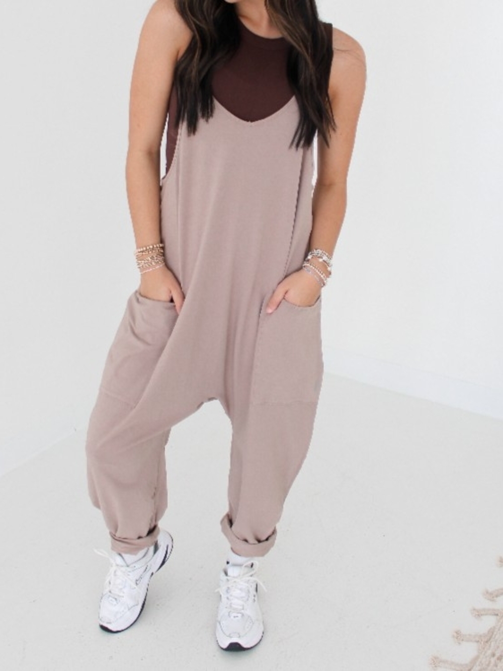 NWT FP Movement Hot Shot Onesie in Pumice / Beige - Size Small